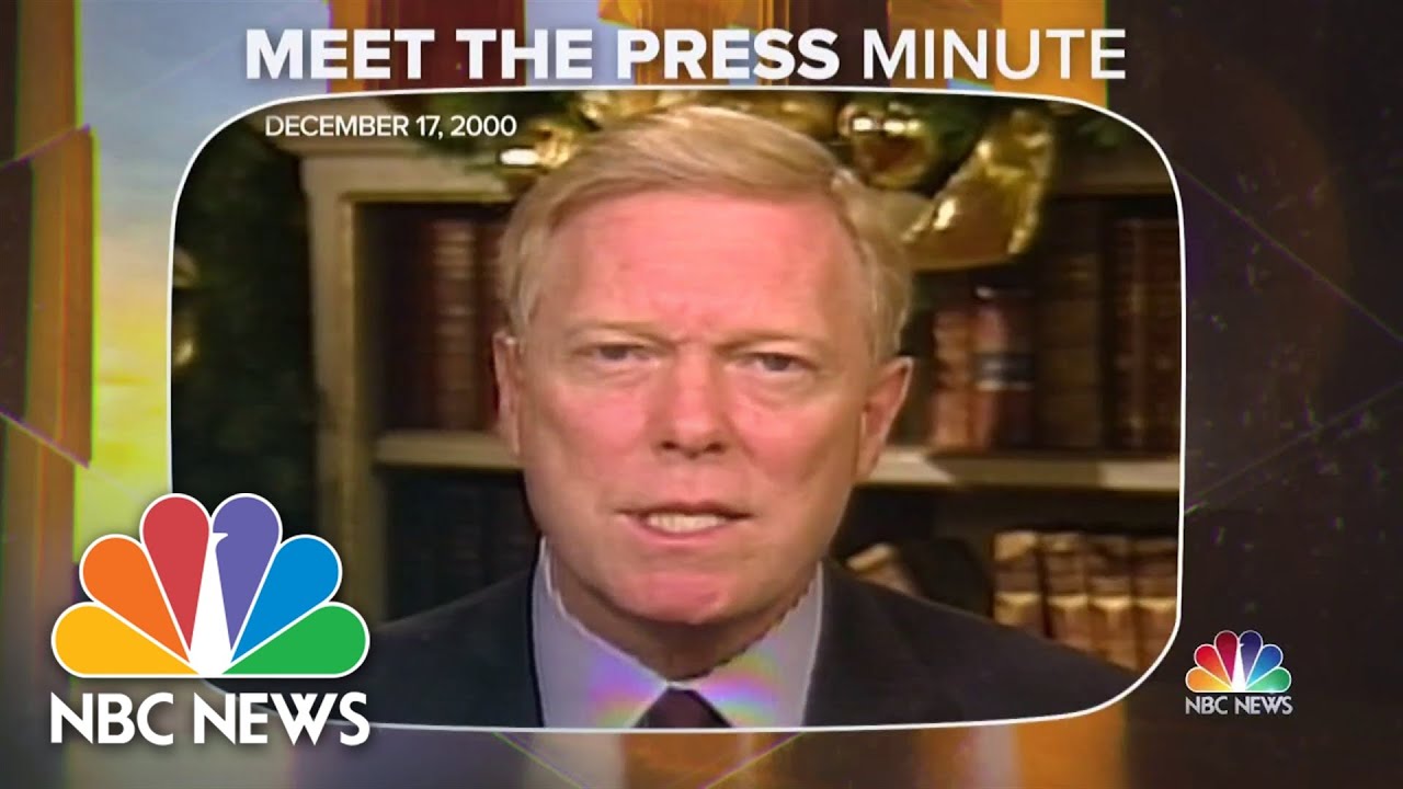 Meet the Press Minute: Dick Gephardt refuses to call Bush a ‘legitimate’ president in 2000