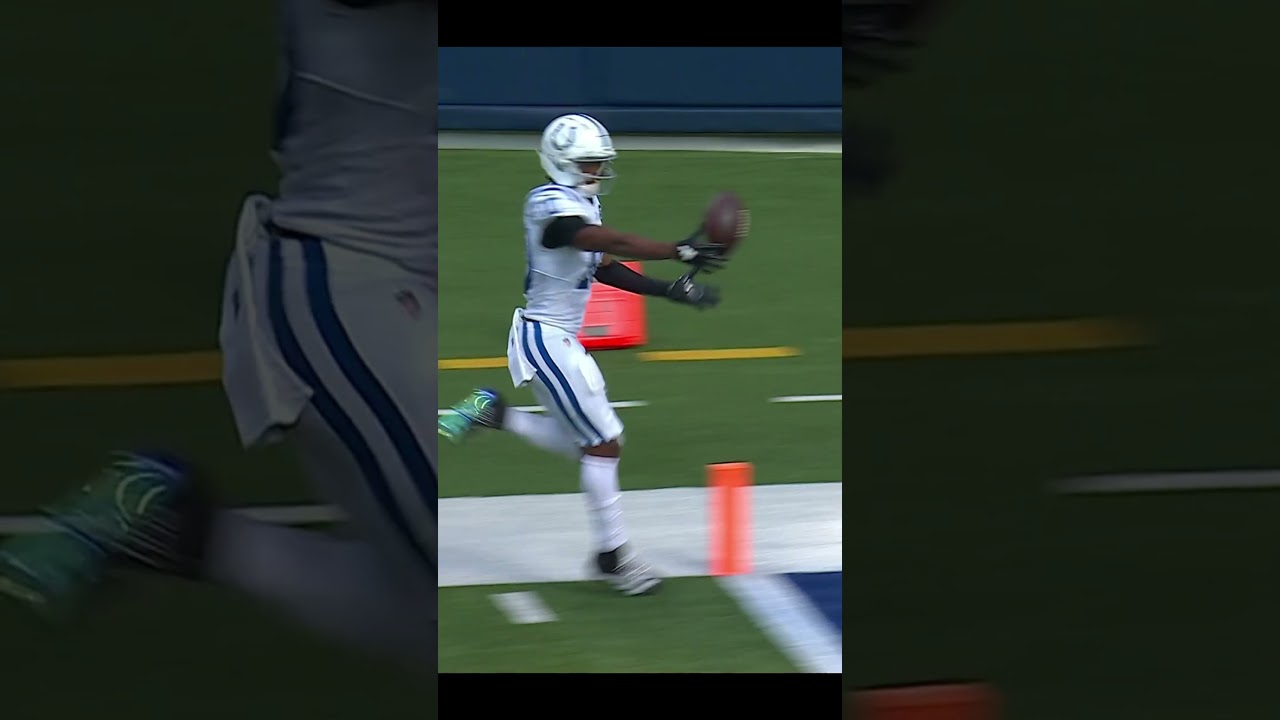 ADONAI MITCHELL CELEBRATES TOO EARLY AND FUMBLES TOUCHDOWN  #nfl #football #nflsports #sports
