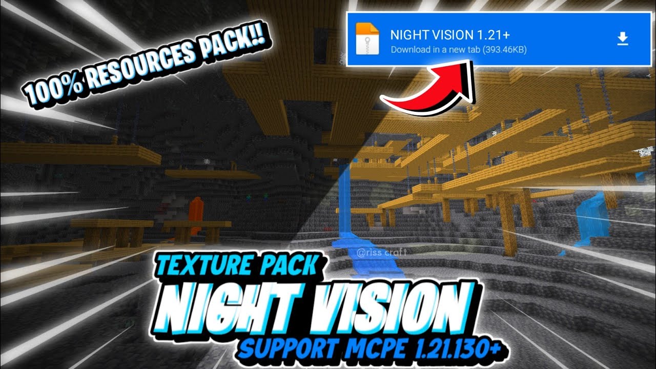 ТЕКСТУРНЫЙ ПАК НОЧНОГО ВИДЕНИЯ ДЛЯ MCPE 1.21 НОВЕЙШАЯ ВЕРСИЯ ‼️ НОЧНОЕ ВИДЕНИЕ ДЛЯ MCPE НОВЕЙШАЯ ...