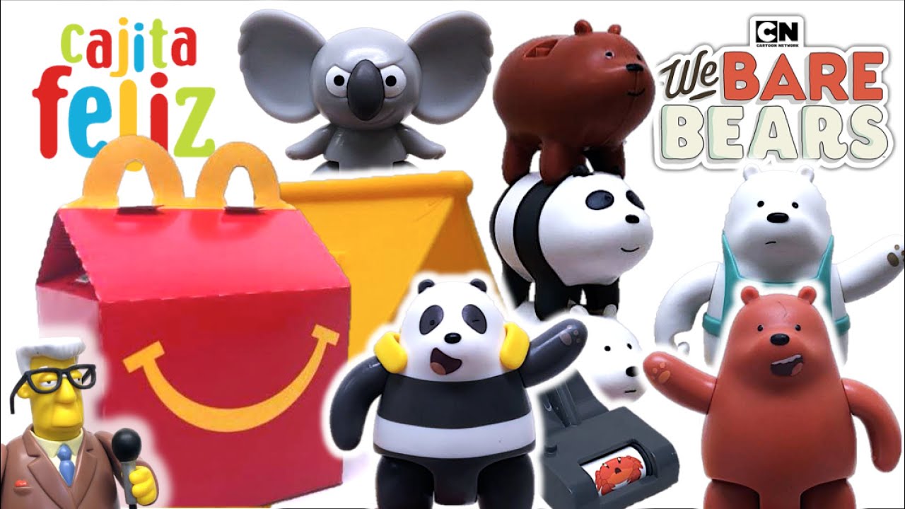 Cajita Feliz ESCANDALOSOS (We Bare Bears) PARTE 1 | McDonalds Colección Internacional 2021 TOY SHOTS
