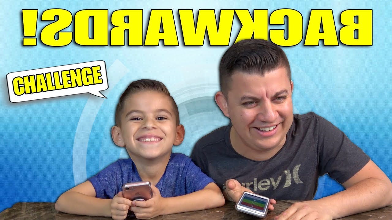 BACKWARDS WORD CHALLENGE!!! pocket.watch Collab | Talking Backwards Words