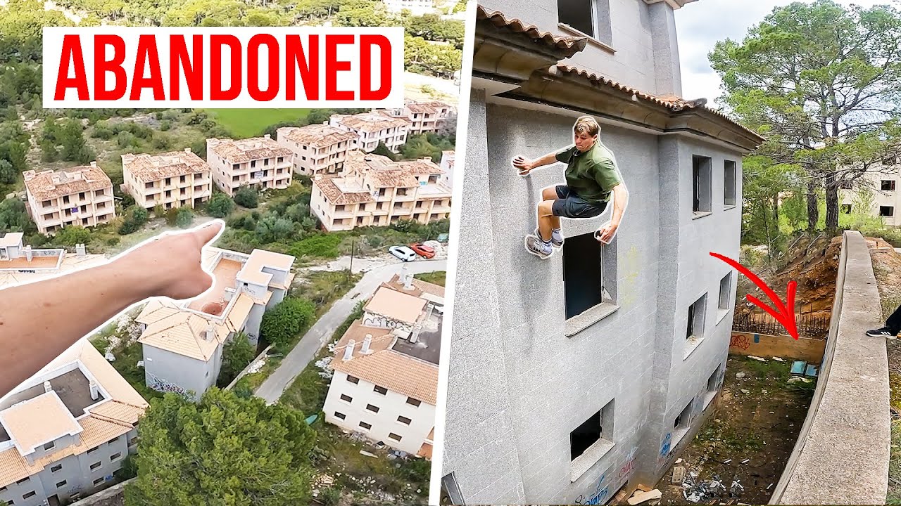 PARKOUR in VERLASSENEM DORF | 18M JUMP ins Wasser! | MALLORCA VLOG 🇪🇸