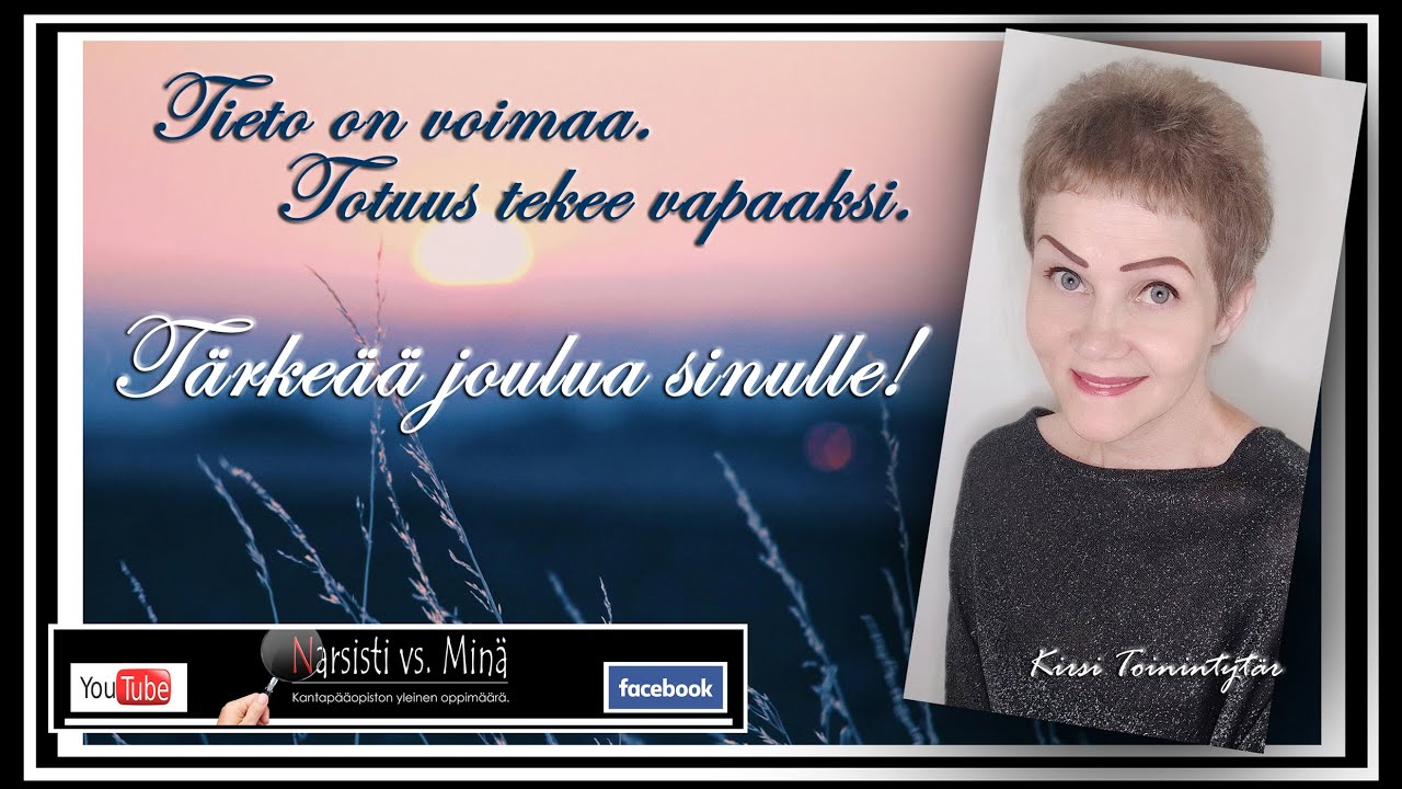 Varjele jouluasi ja vuodenvaihdetta narsistin miinakent&auml;ss&auml; - ole tietoinen sabotaasiyrityksist&auml;.
