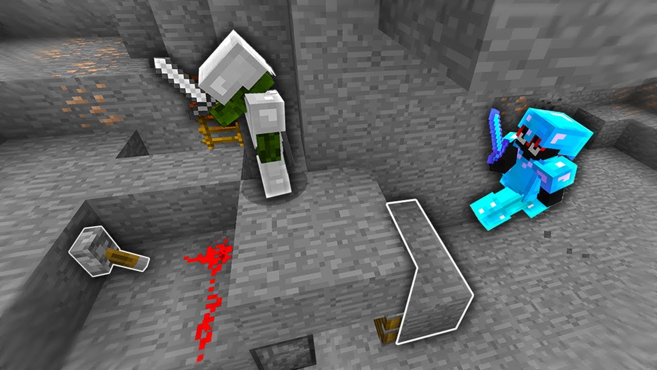 Insane piston cave trap - Hypixel UHC