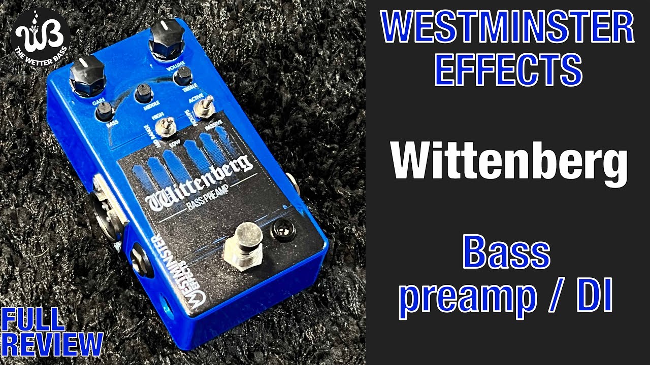 Do you NEED a DI? the Wittenberg: GREAT transparent BASS preamp from @WestminsterEffects