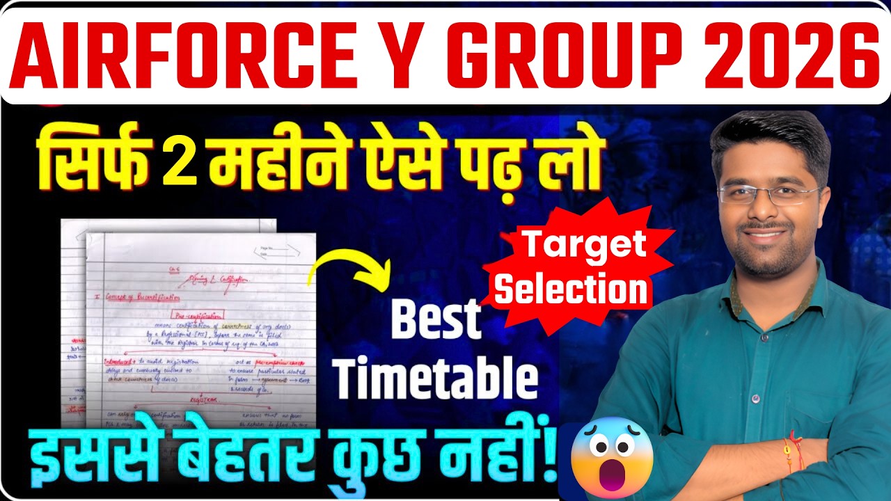 Airforce Y Group Syllabus 2026 |Airforce Y Group Classes 2026 | Airforce New Vacancy 2026 Syllabus
