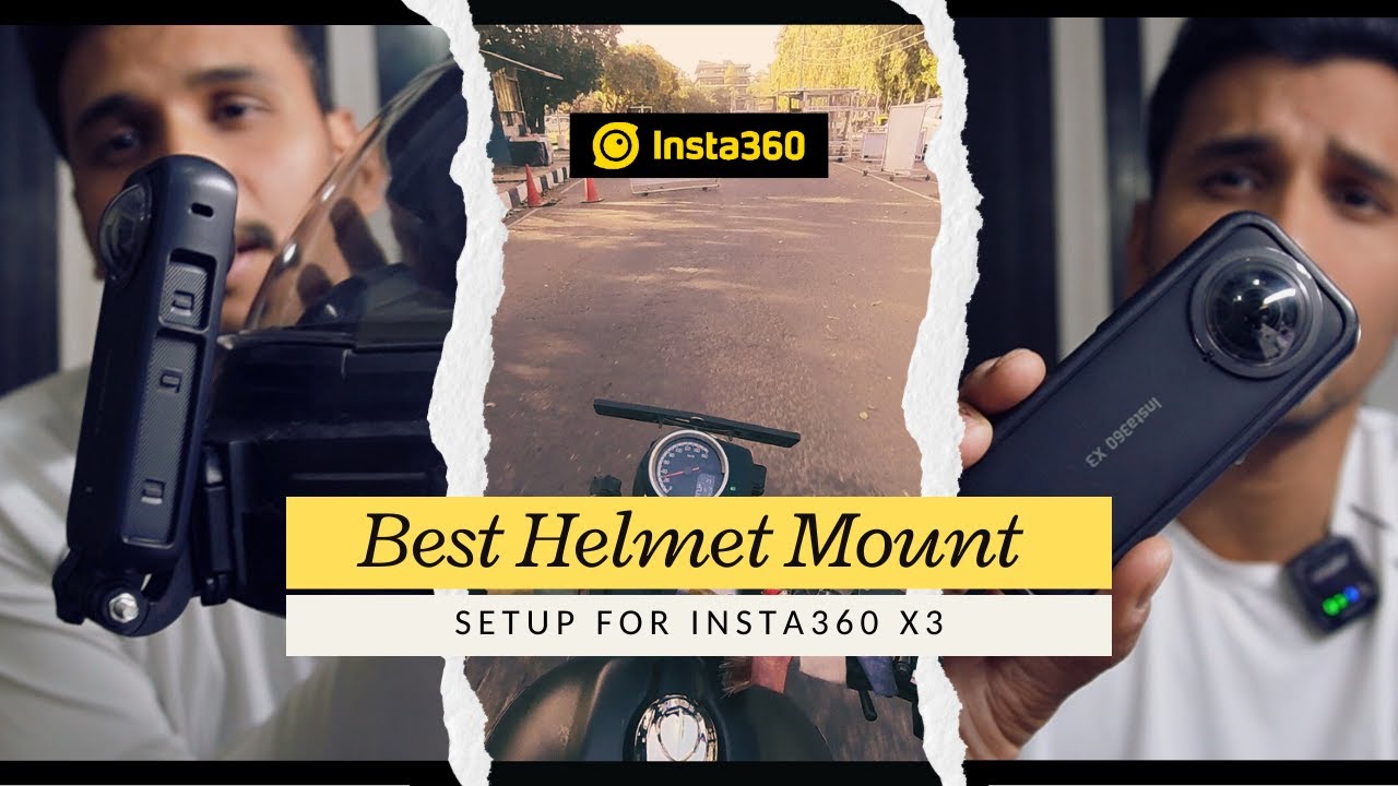 Installing a Helmet Mount & Road Test with Insta360 X3 | Chin Mount for moto vlogger