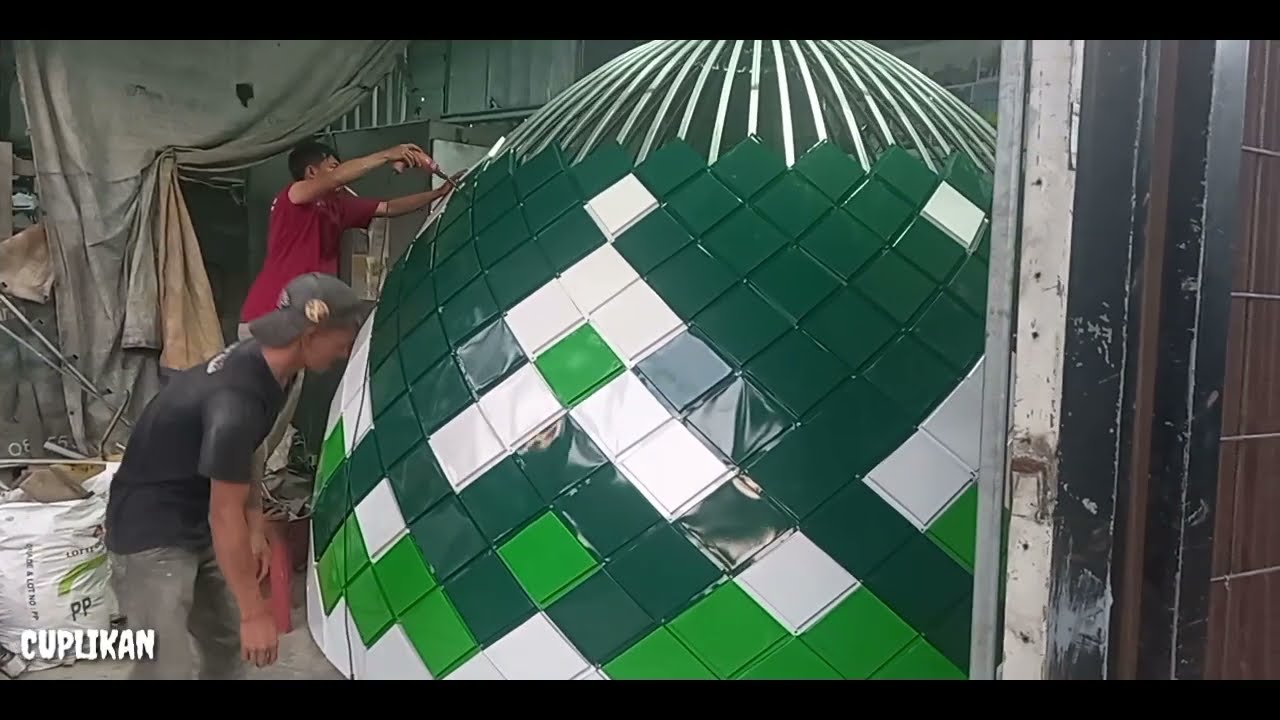 PROSES PEMBUATAN KUBAH PANEL CV KUBAH AL - BAROKAH CIANJUR