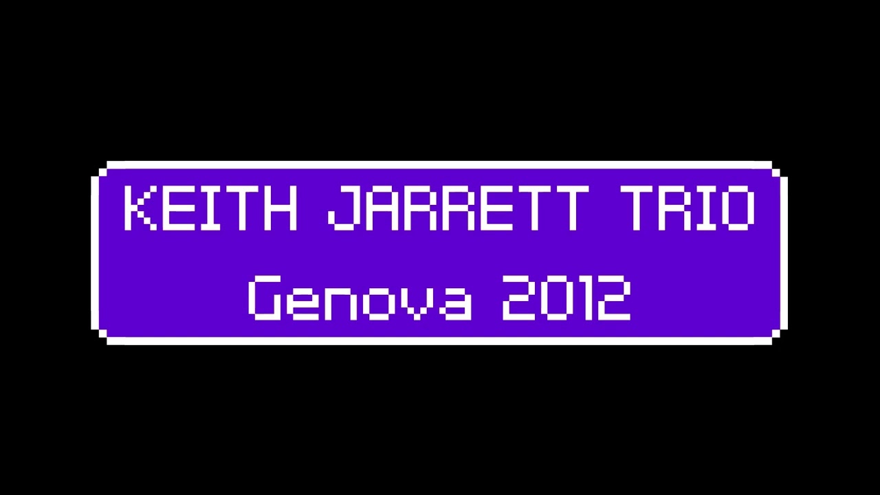Keith Jarrett Trio | Teatro Carlo Felice, Genova, Italy - 2012.07.23