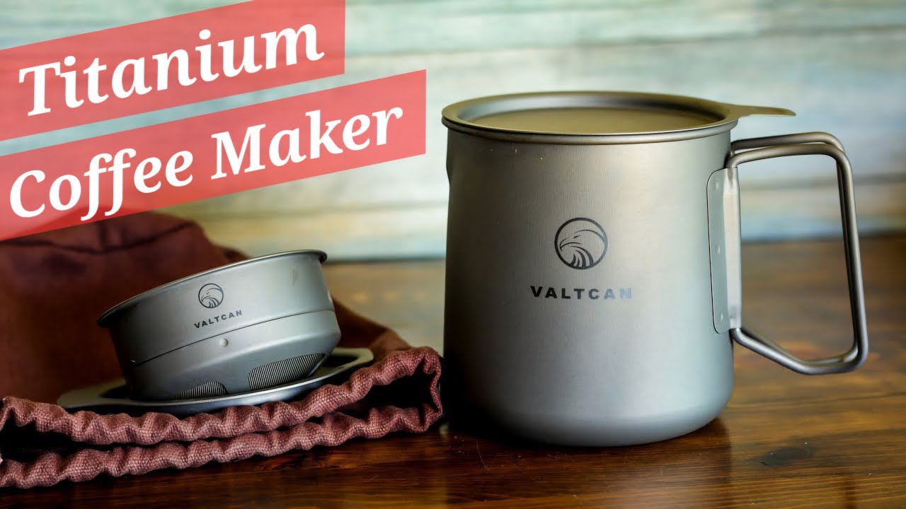 Кофеварка Valtcan Titanium для кемпинга и походов