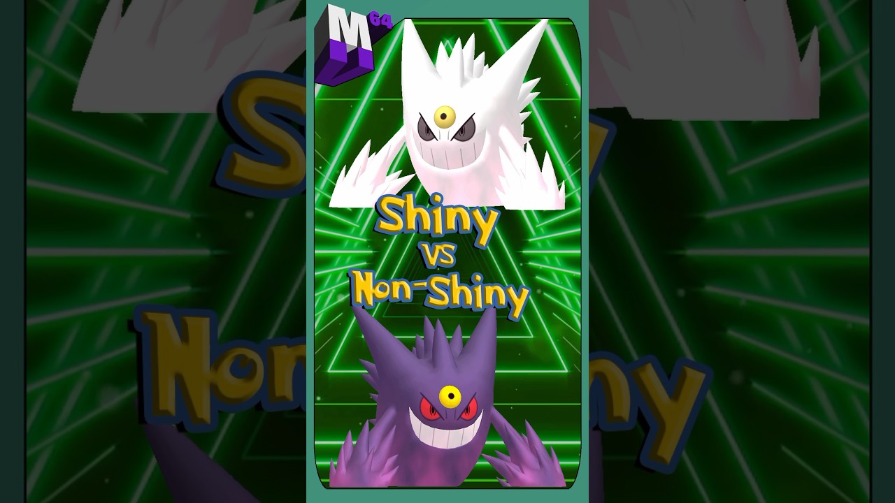 Pokemon Shiny vs Non Shiny -  Mega Pokemon Part 2