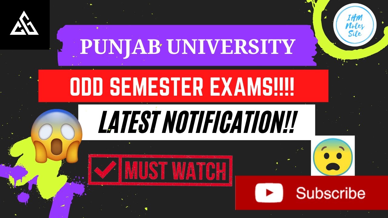 Panjab University latest exam update 2021 | Pu odd semester exam 2021 | Punjab University Exam 2021