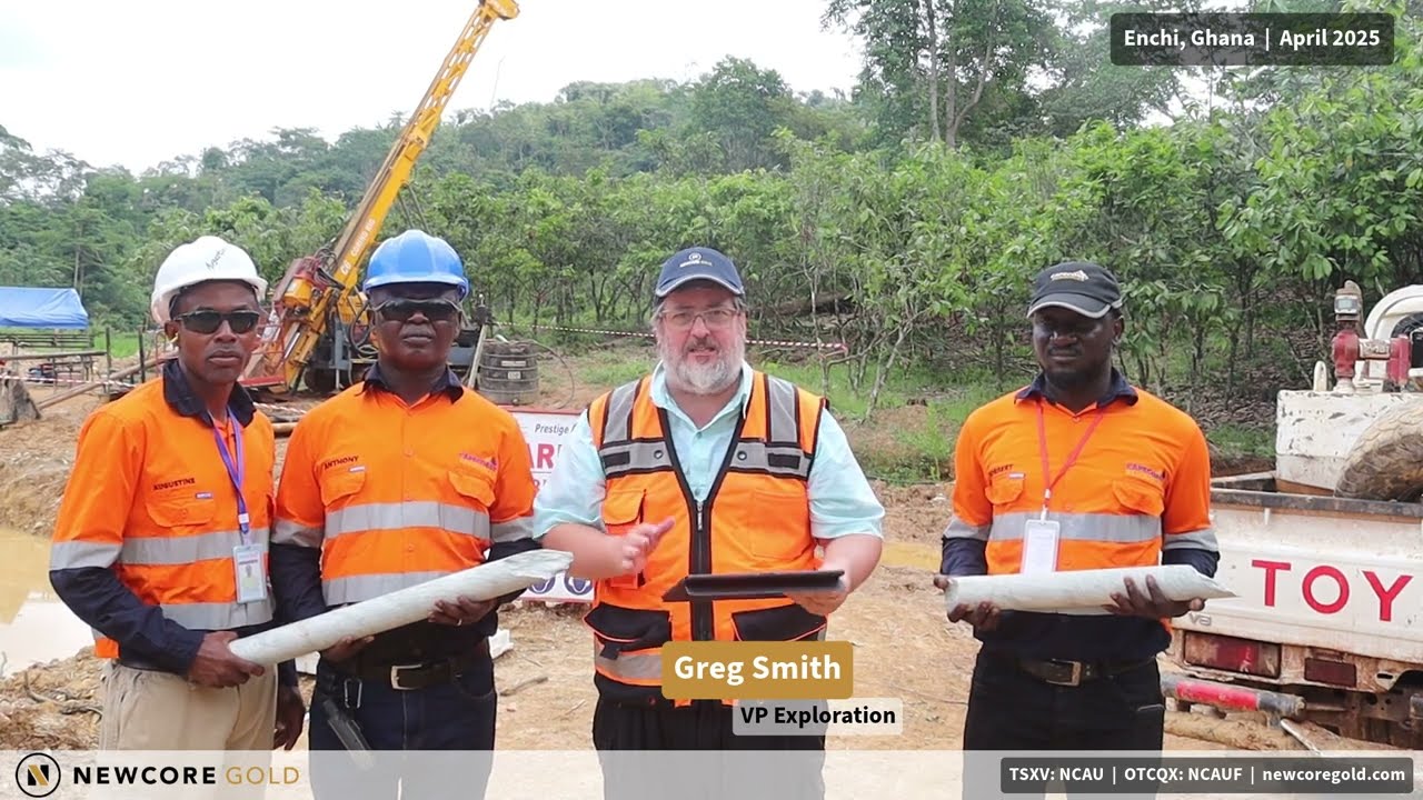 Newcore Gold - Snapshots from Site | Drill Results from the Nyam Deposit at Enchi (NBRC114, NBRC117)
