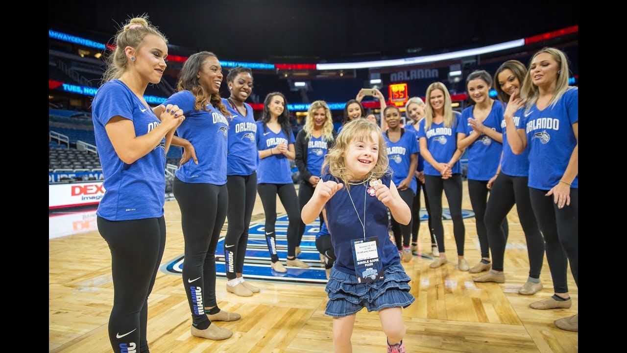 The Orlando Magic Cheerleaders Make a Dream Come True for Maggie