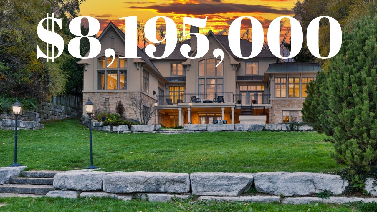LUXURY $8,195,000 WATERFRONT HOME NEAR TORONTO 2021! WALKTHROUGH TOUR