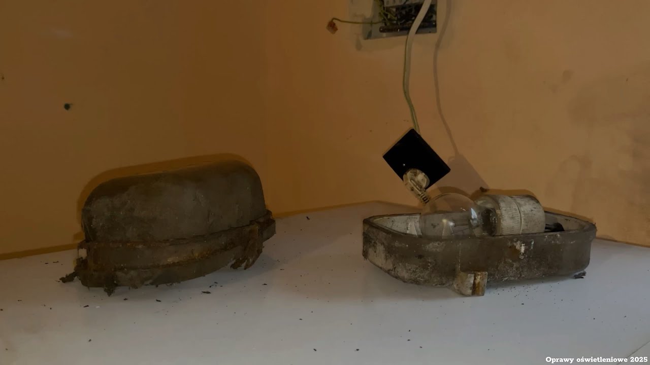 Polam Mysłakowice - oprawa kanałowa OPKZ-60W, nieudana próba odpalenia oraz demontaż