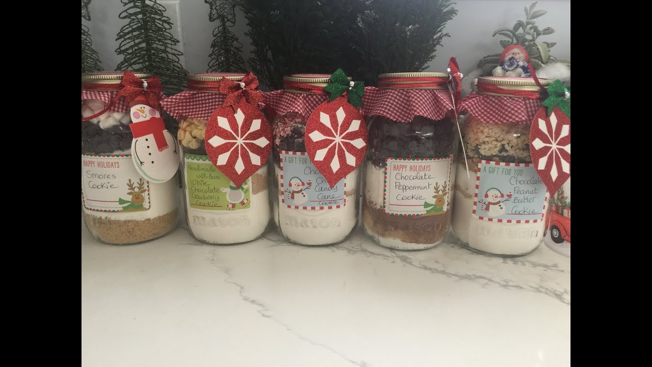 Cookie in a jar. Christmas homemade Edible Gift ideas 🎄 🎁🦌⛄🤶🎅