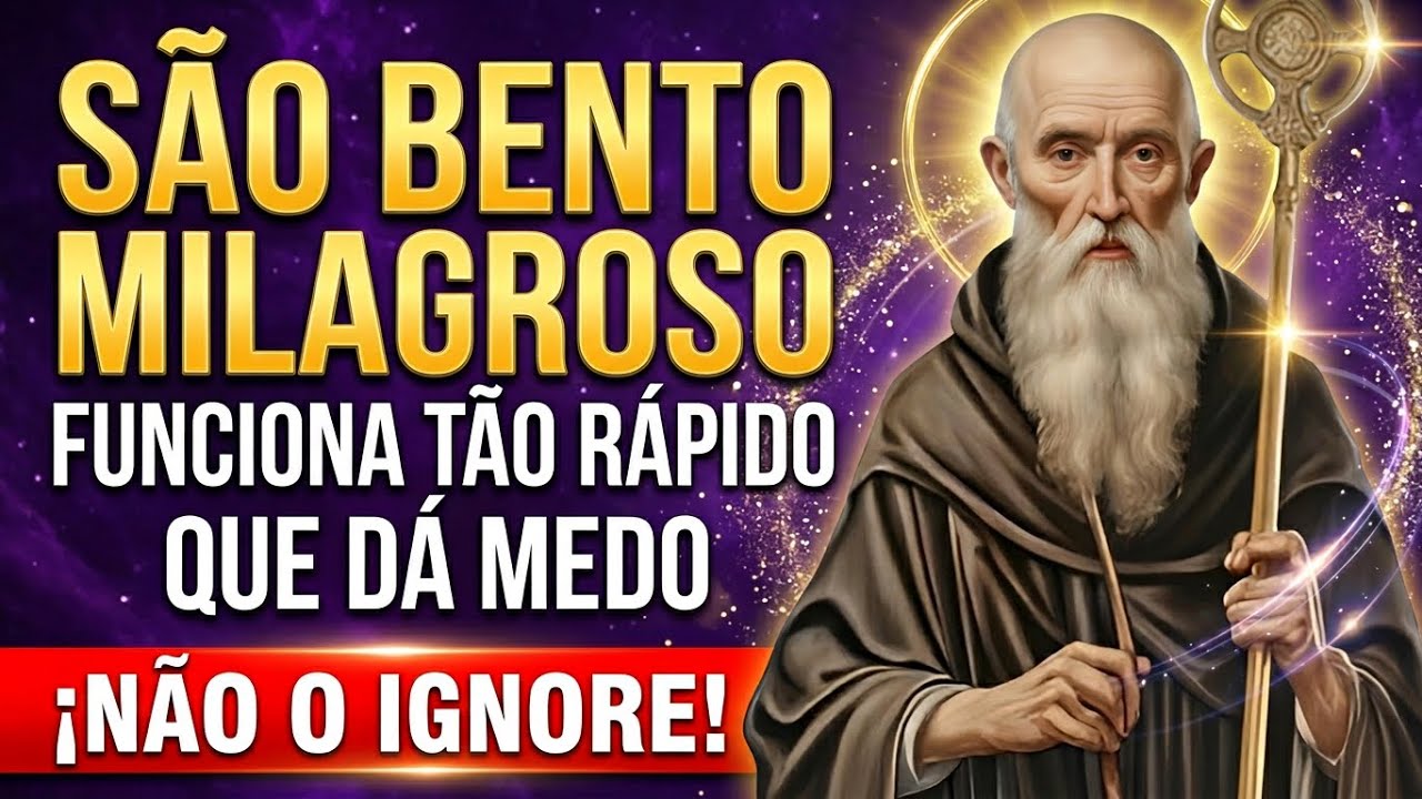 Oração a São Bento ✝️ para afastar pessoas más, inveja, maldições e quebrar todos os feitiços