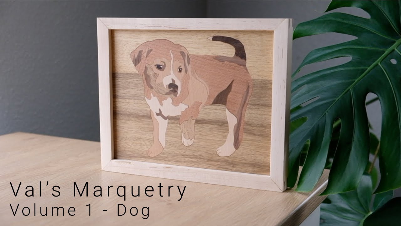 Val's Marquetry | Wooden Dog Art Using Scroll Saw | Vol. 1