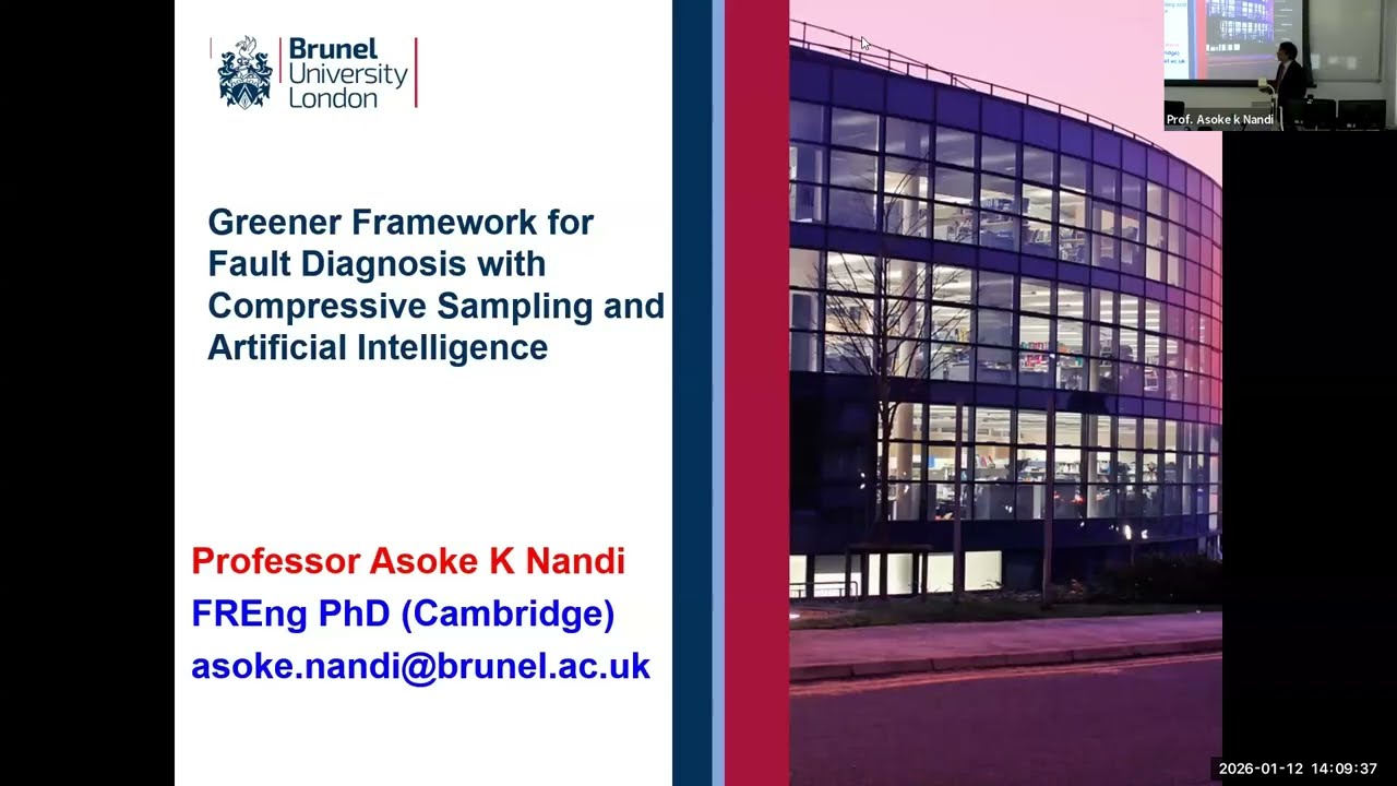 Prof. Asoke Nandi, Brunel University London [12 Jan 2026]
