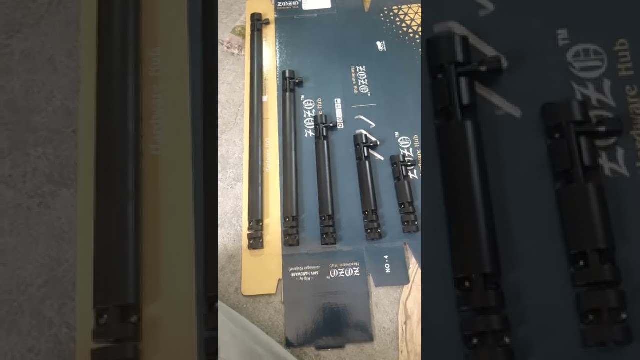 Aluminium Tower Bolt Zylo Black Finish