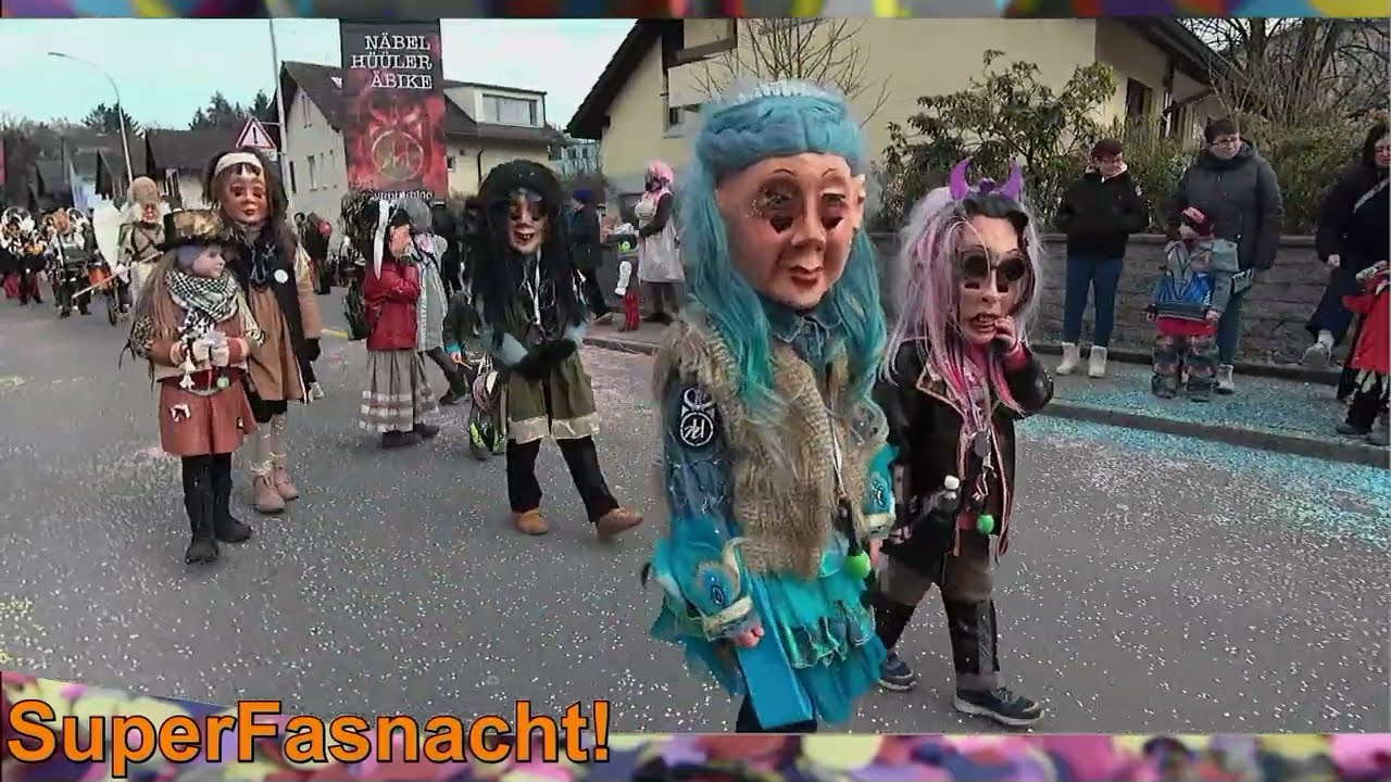 Fasnachts Umzug Bueri 2025 - (Schügumugger, Näbelhüüler, Noggeler, Chappelgnome etc.)