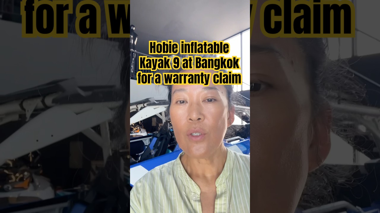 In Thailand trying to resolve issues with our Hobie iTrek 9 inflatable kayaks. ☹️ #hobiekayak