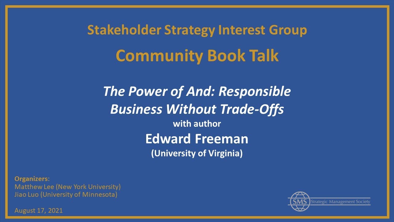 Stakeholder Strategy Book Talk: 