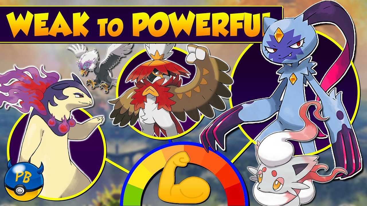 Hisuian Form Pokemon: Weak to Powerful 💪