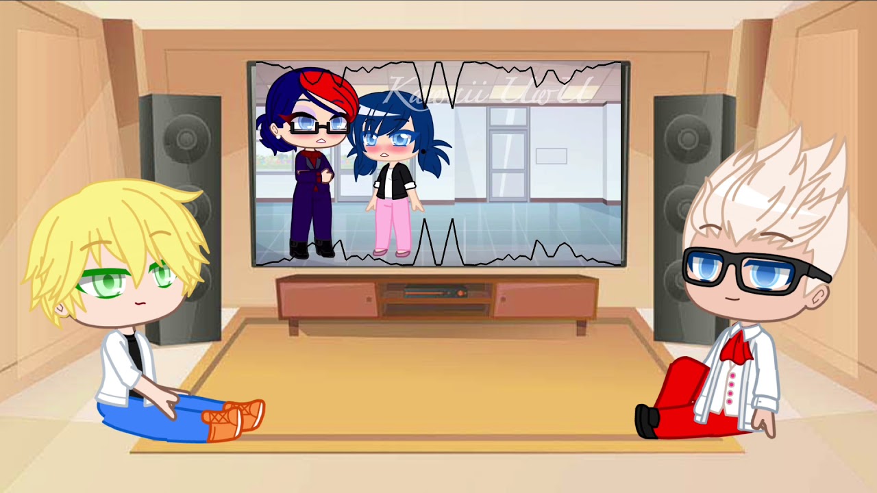 ThE LaZiEsT ViDeO EvEr Gabriel and Adrien react to Nathalie and Marinette[Icon Meme)👁💧👄💧👁👌🏾✨