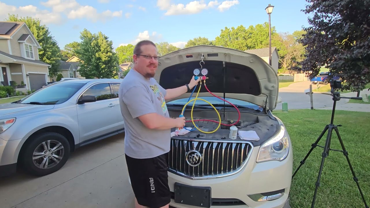 2014 Buick Enclave AC recharge.