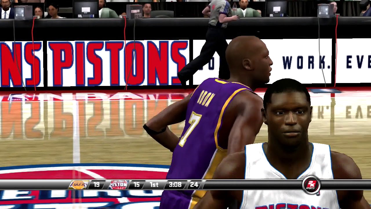 NBA 2K8 PS3 Season 2007 2008 Season Los Angeles Lakers vs Detroit Pistons