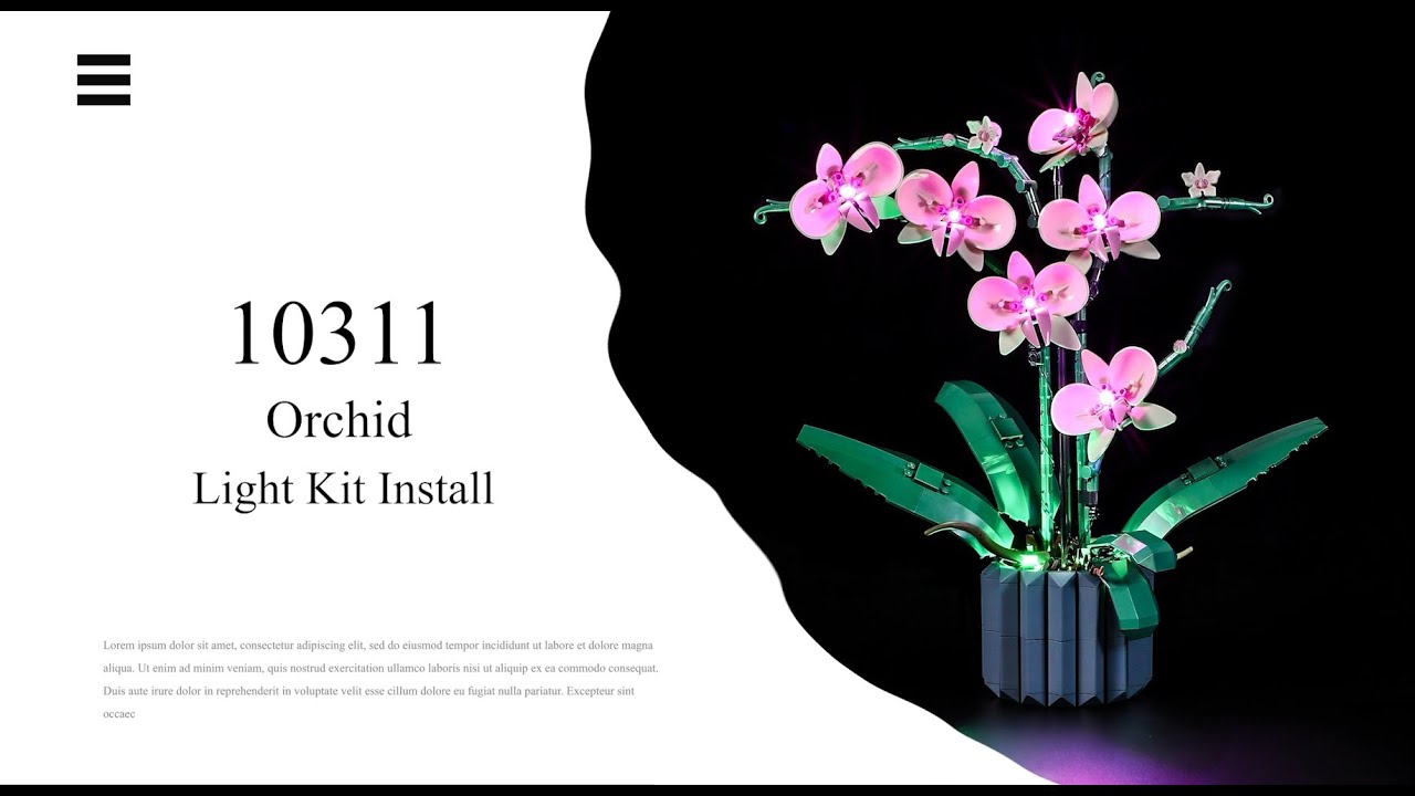 Install Lightailing Light Kit For Lego Orchid 10311