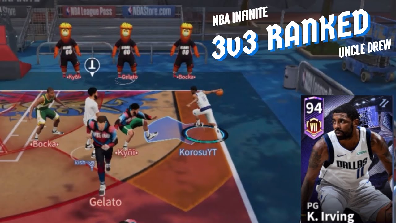 ANKLE GRIM REAPER!! 94 OVR KYRIE SNATCHING SOULS IN 3v3 RANKED | NBA INFINITE GAMEPLAY