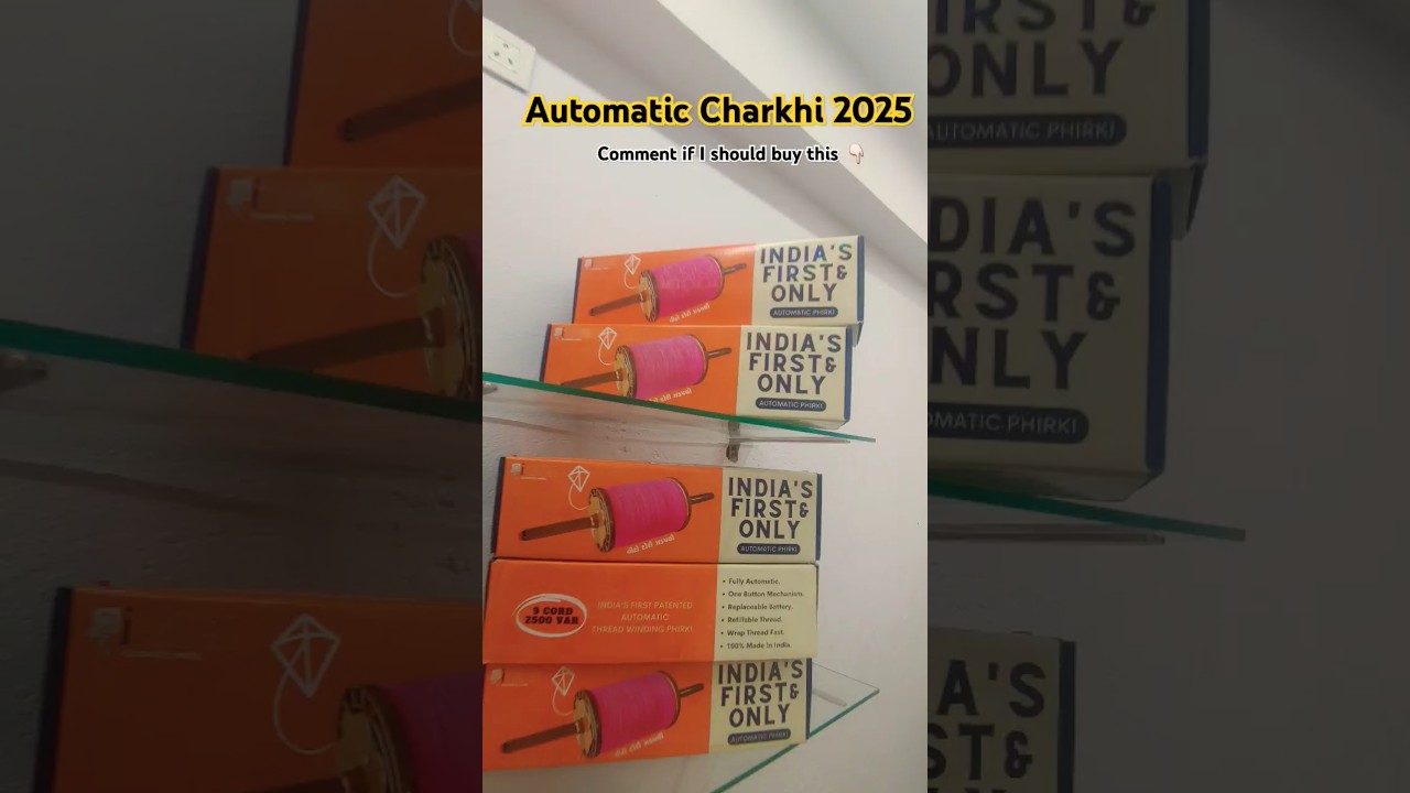 Automatic Firki/Charkhi For Kite Flying #kiteflying #kite #kitelover #manjha #patang #kitefestival