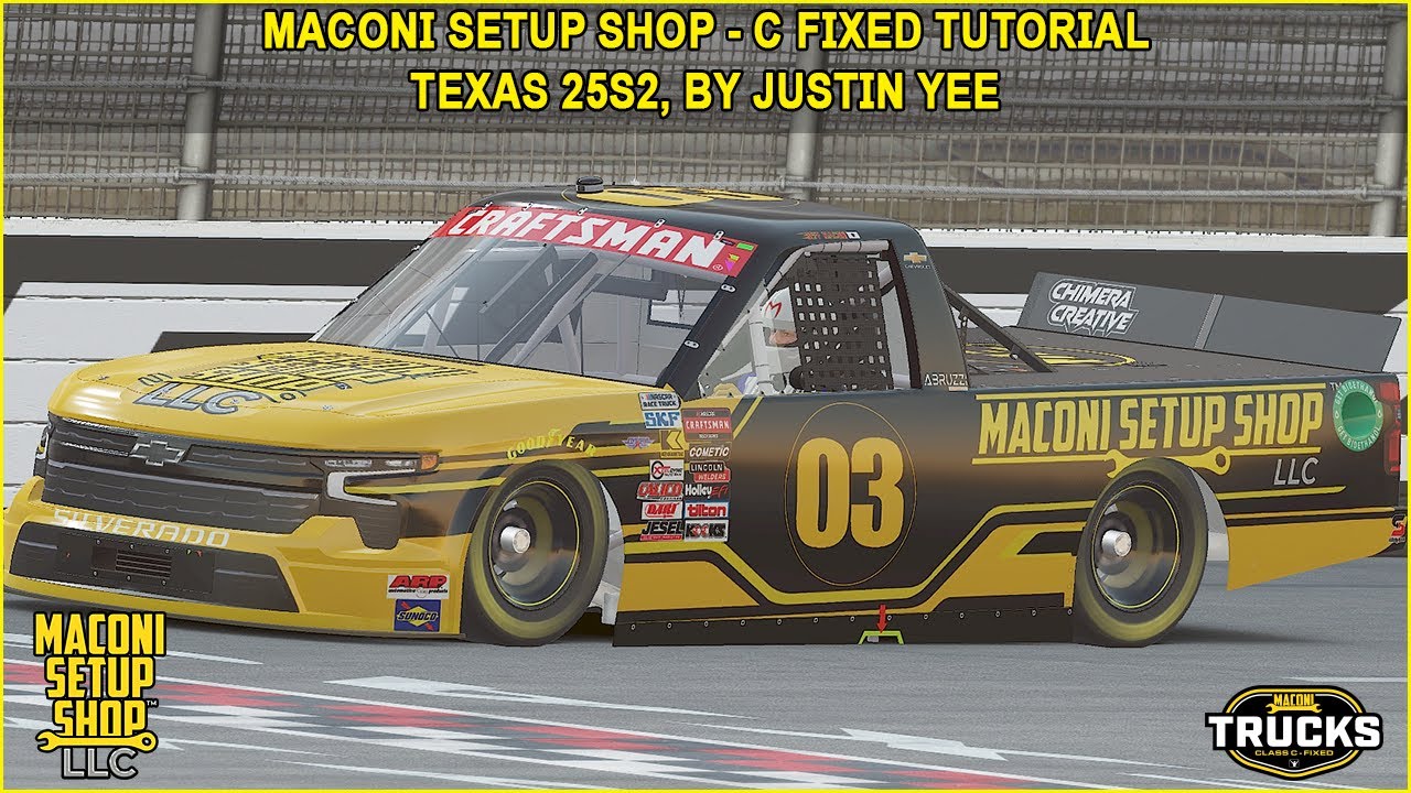 iRacing Maconi C-Fixed Trucks Texas в квалификации и гонке 25S2