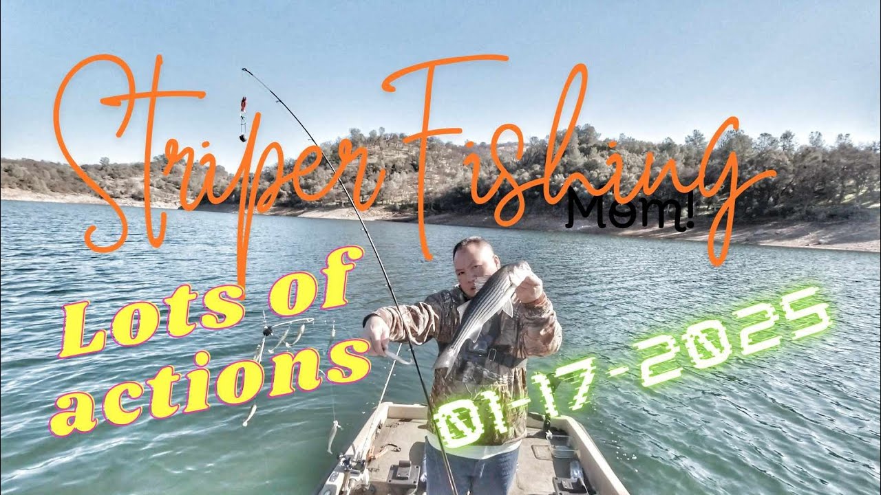 Winter Striper Fishing at New Hogan Lake (01/17/2025)