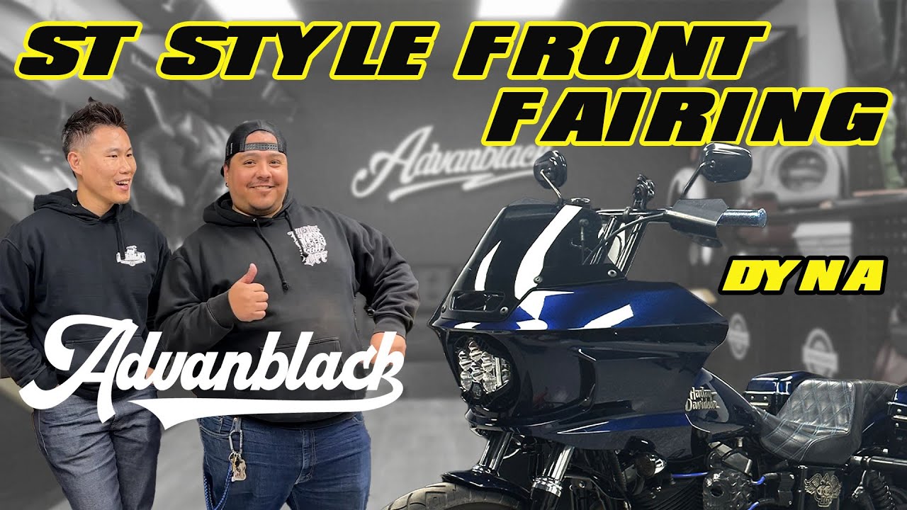 Advanblack ST Fairing Color-Matched Treatment on 2016 Dyna!