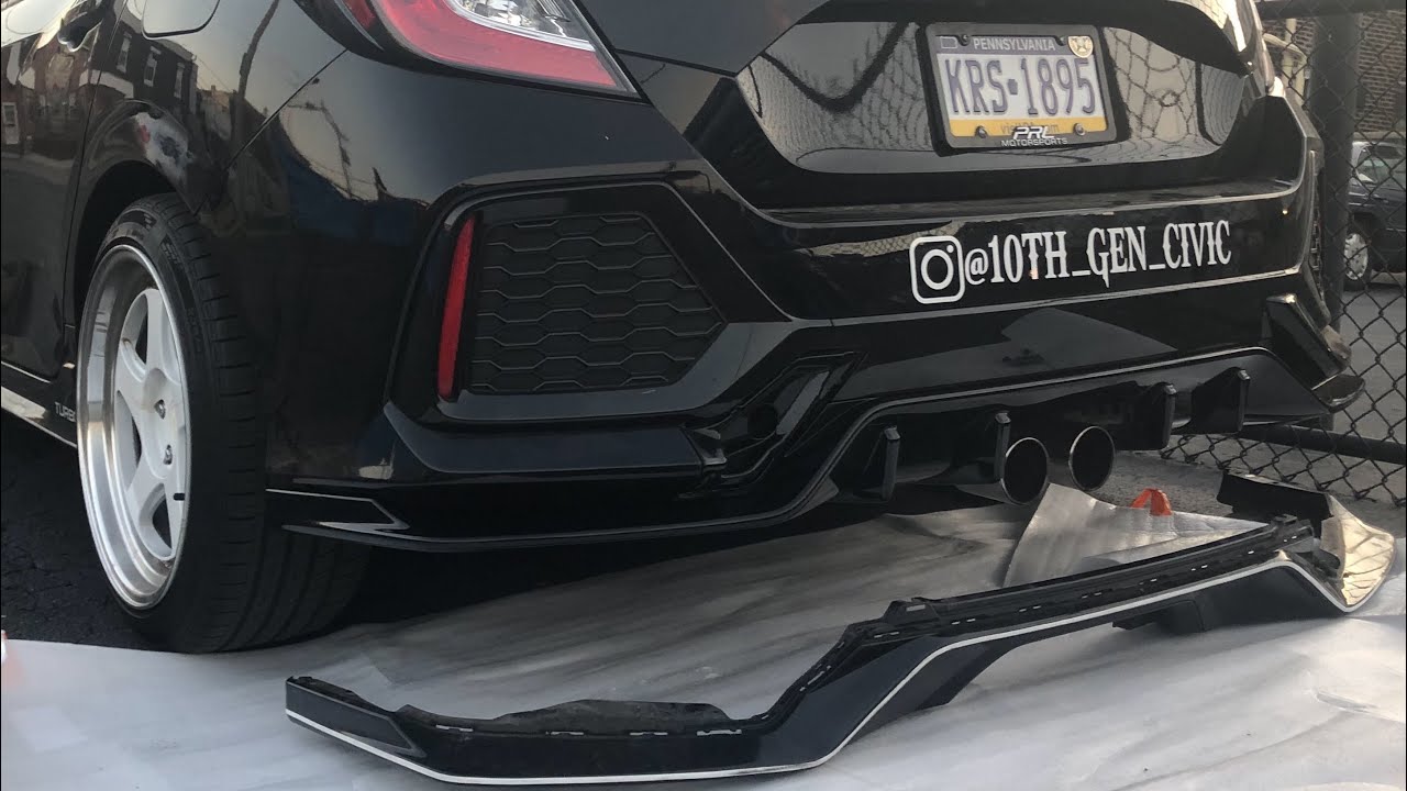 10th gen civic / 2020 diffuser install on 18 sport