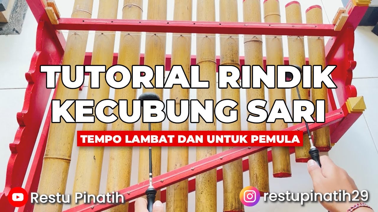 Tutorial Tabuh Kecubung Sari Tempo Lambat Untuk Pemula | Rindik Bali
