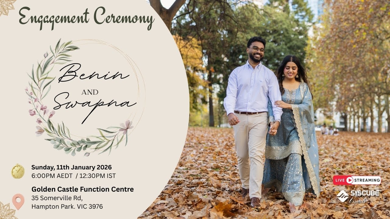 Engagement Ceremony |  Benin & Swapna  | Live