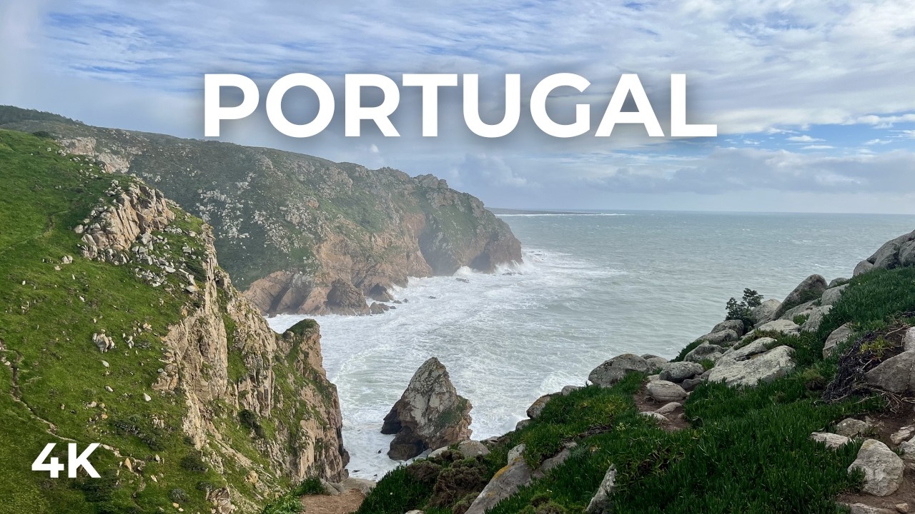 Portugal 4K Travel Video. Lisbon, Cascais, Cintra, Cabo Da Roca Walking Tour