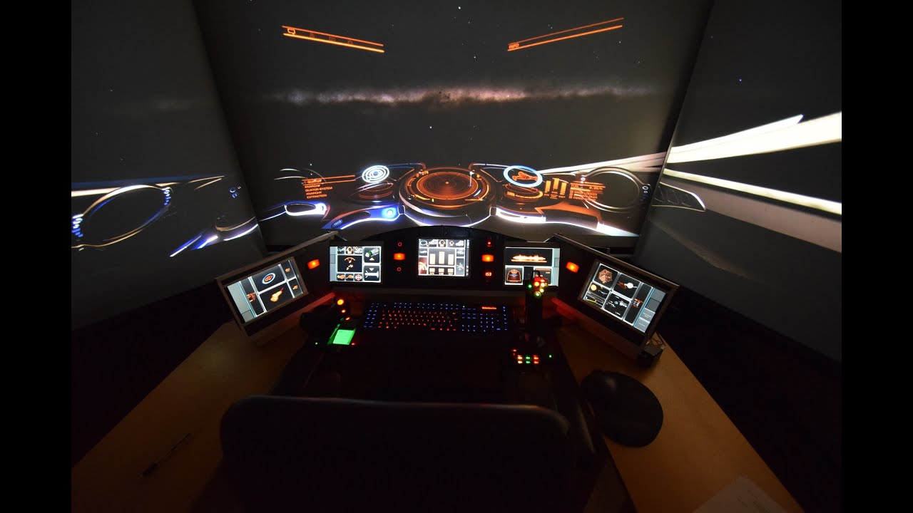 Elite: Dangerous - new enhancements in my 3 projector setup