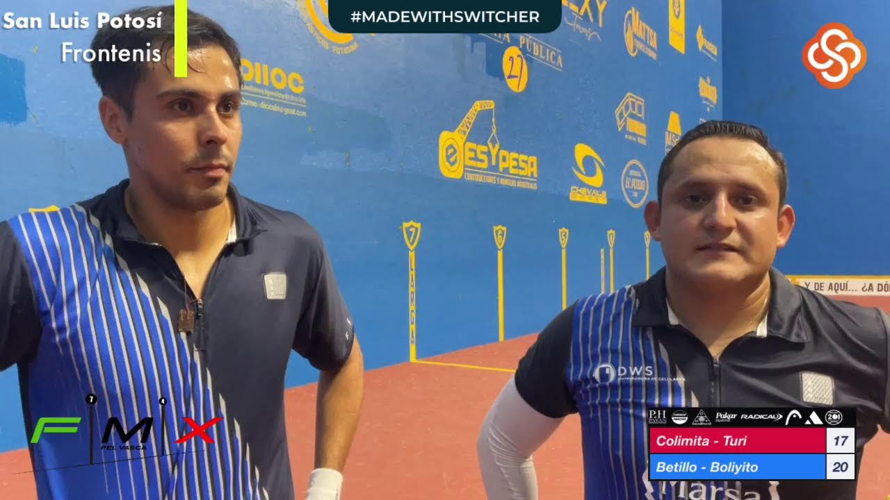 LII Abierto Nacional de Frontenis, San Luis Potosí 2023. Club Deportivo Potosino. Colimita - Turi vs