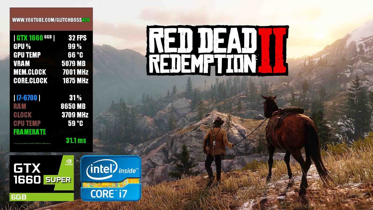 Red Dead Redemption 2 | GTX 1660 Super 6GB + i7-6700 + 16GB RAM