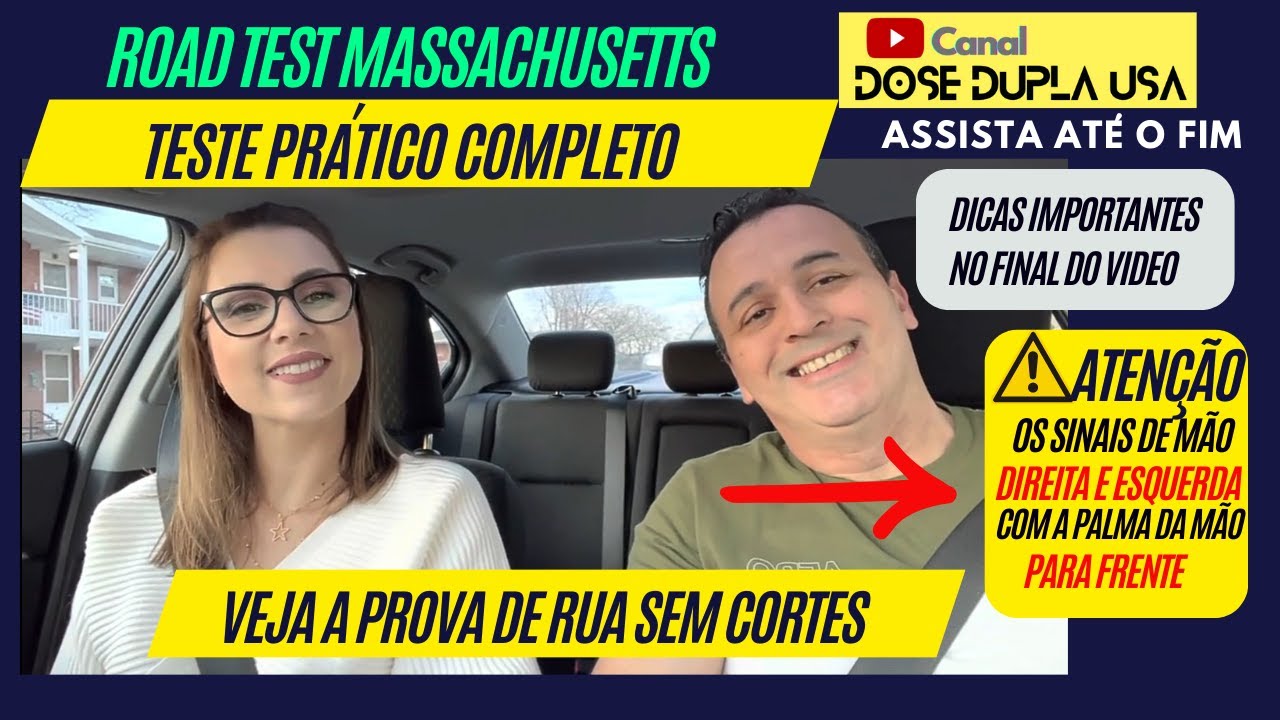 Tirar Carteira de motorista em Massachusetts - Teste Prático completo