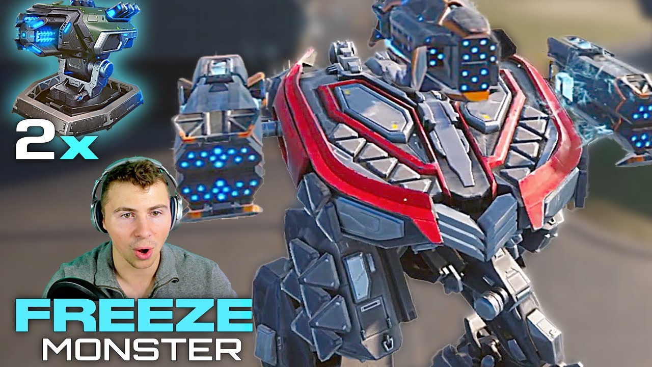 Monster Freeze Luchador With New Roulette Ship... DOUBLE HP Extenders | War Robots