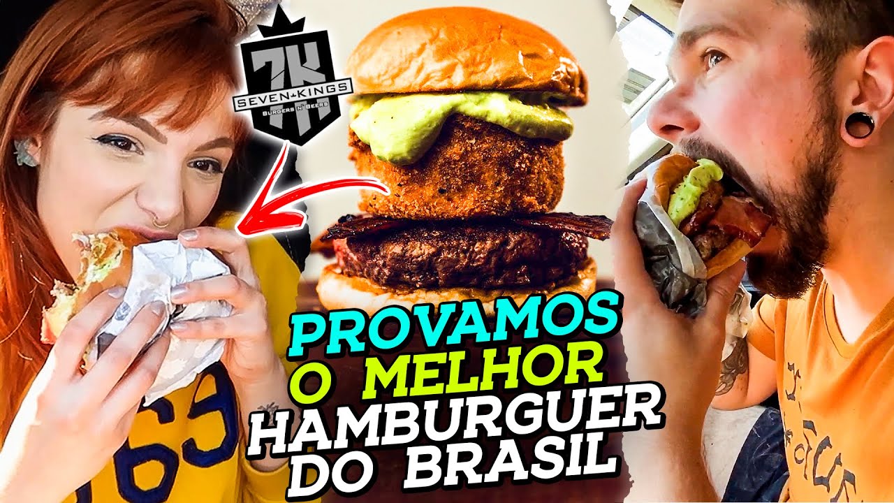 COMENDO o HAMBÚRGUER MAIS FAMOSO do BRASIL! CAMEMBURGUER da SEVEN KINGS