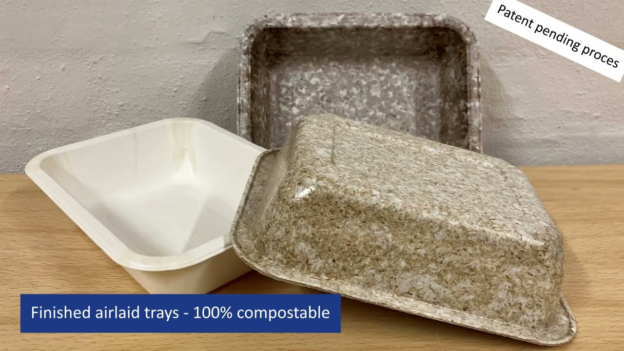 Sustainable fiber-based packaging | Airlaid trays production process and technology | CAMPEN