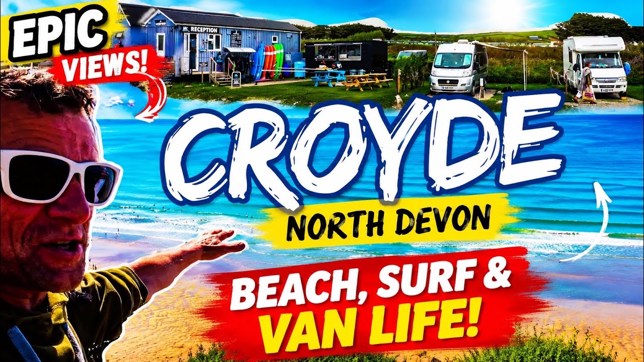 CROYDE North Devon Ocean View Campsite Motorhome Adventure Surf Coast